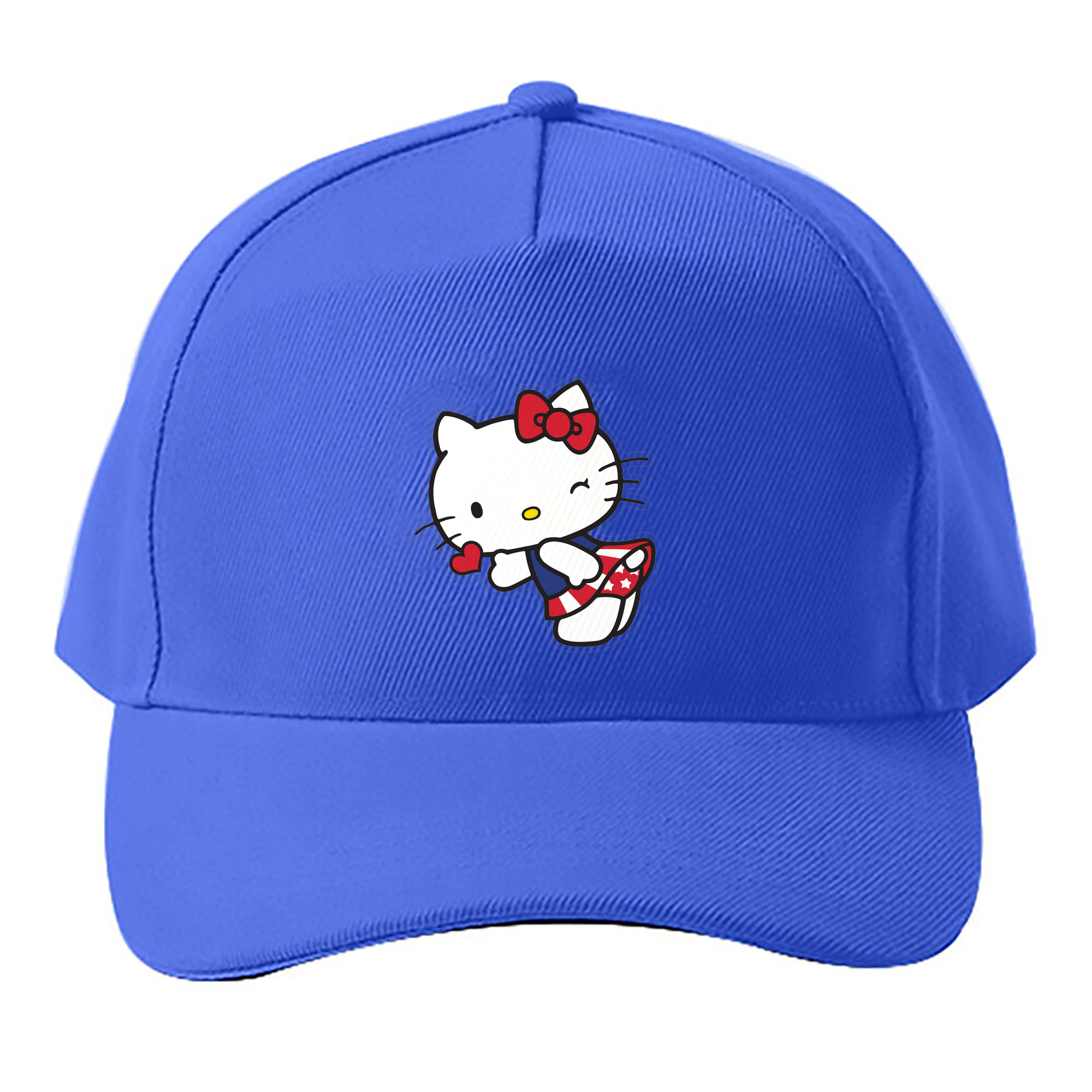 （画像用） Hello Kitty ハローキティ ベースボールキャップ 綿100％ 男女兼用 帽子 スポーツ